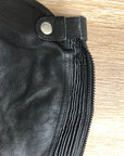 Can-Pro Black Leather Half Chaps - L