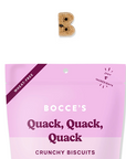 Bocce’s Bakery Crunchy Quack, Quack, Quack Duck & Blueberry Biscuits - Horse & Hound Tack Shop 