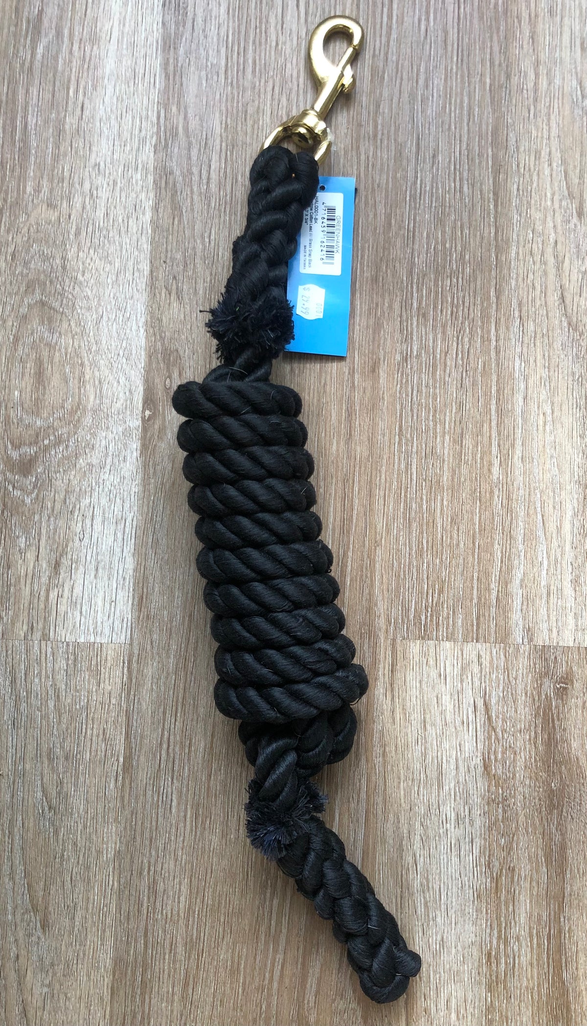 NWT Black Shedrow 10’ Cotton Leadrope