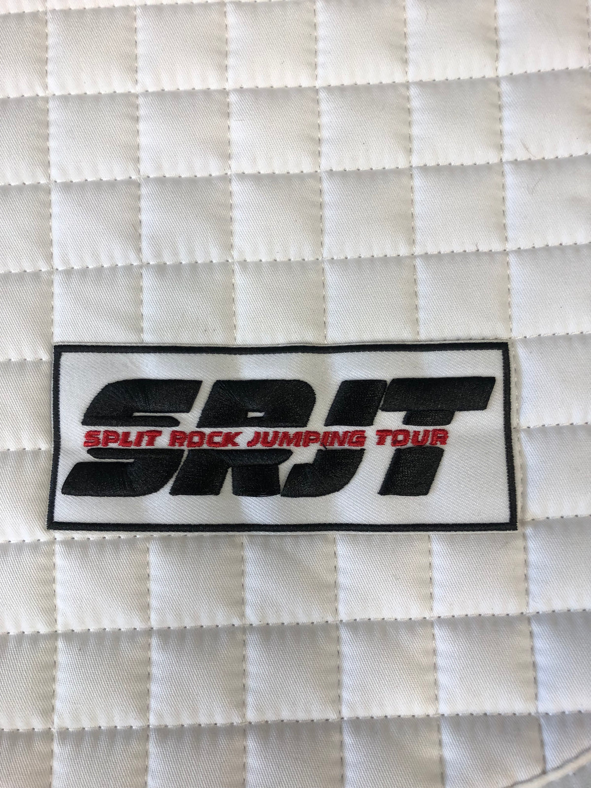 Le Mieux Jump Pad White “SRJT” - Horse &amp; Hound Tack Shop 