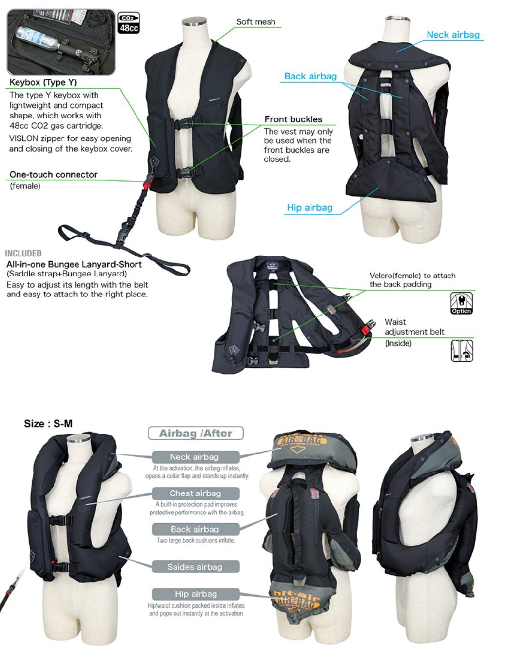 Hit-Air Standard SV3 Air Vest (All New Original Lightweight)