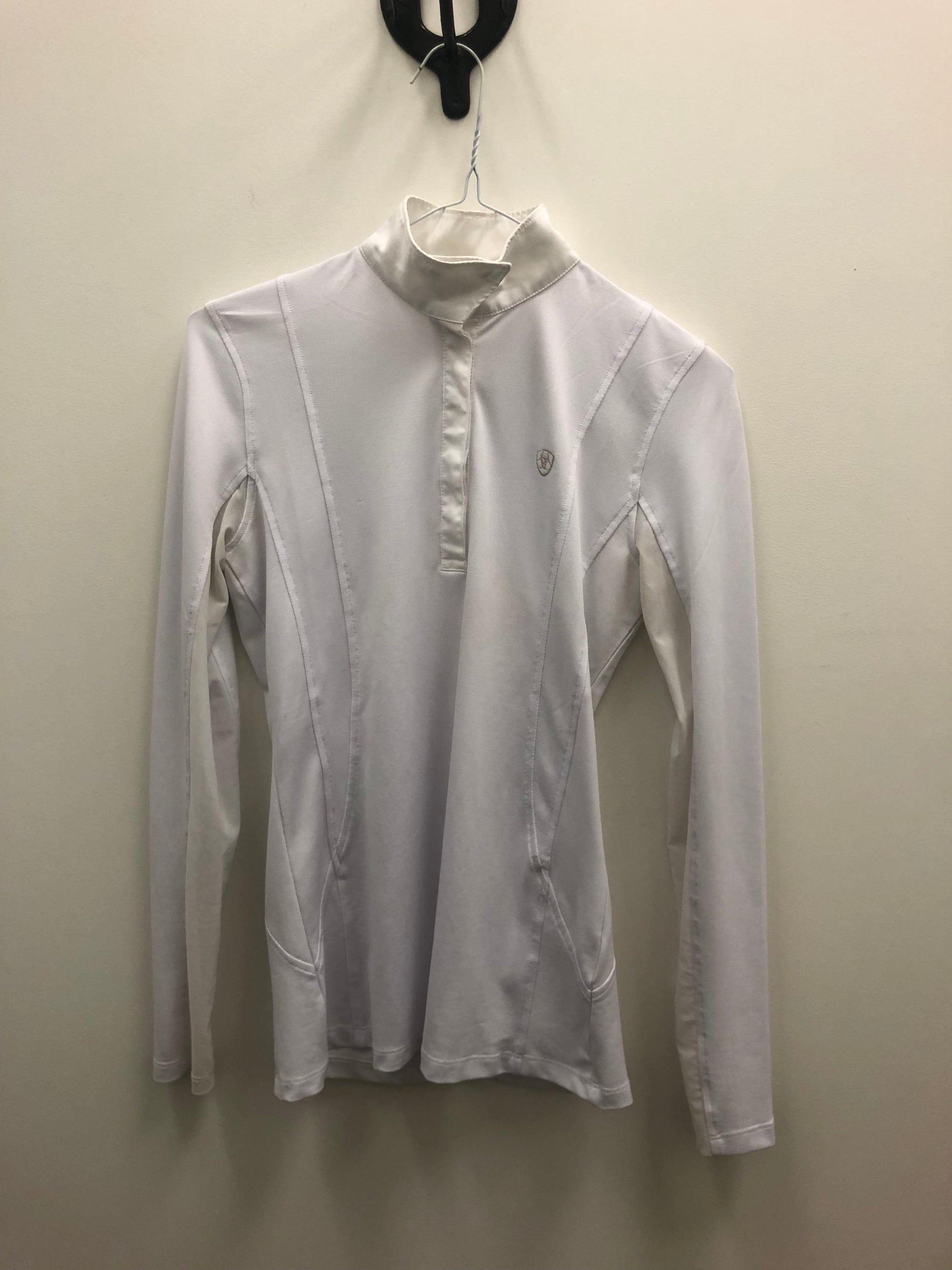 Ariat Pro Series White Long Sleeve Show Top - XS