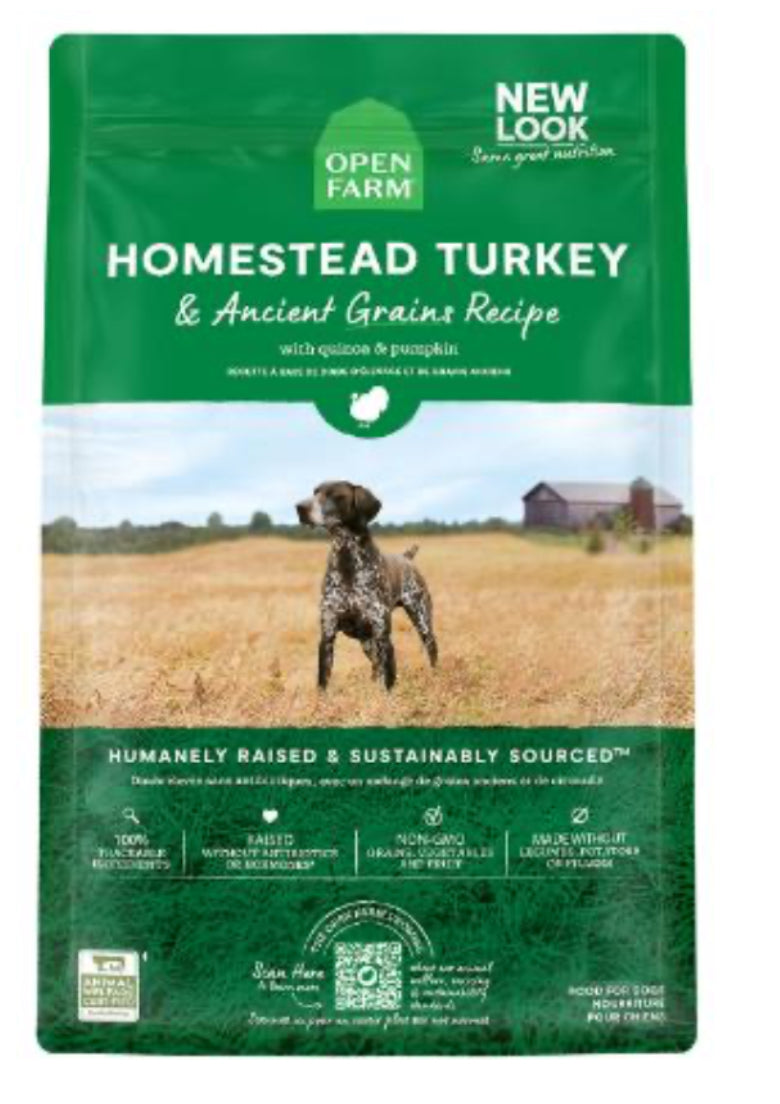 Open Farm Homestead Turkey Ancient Grain Recipe Adult Dog Food - Horse & Hound Tack Shop 