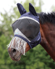 Shires Fly Guard Pro Fine Mesh Fly Mask with Ears & Nose Fringe - Horse & Hound Tack Shop 