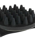 Round Rubber Curry Comb with Handle