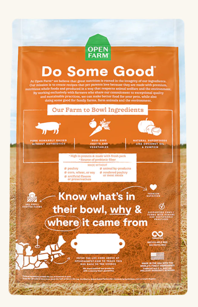 Open Farm® Farmer's Table Pork Grain-Free Dry Dog Food