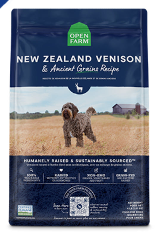 Open Farm New Zealand Venison &amp; Ancient Grains Recipe