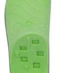 Bud'Z Floating Rubber Dog Toy With Squeaker - Sandal Green Dog 8in