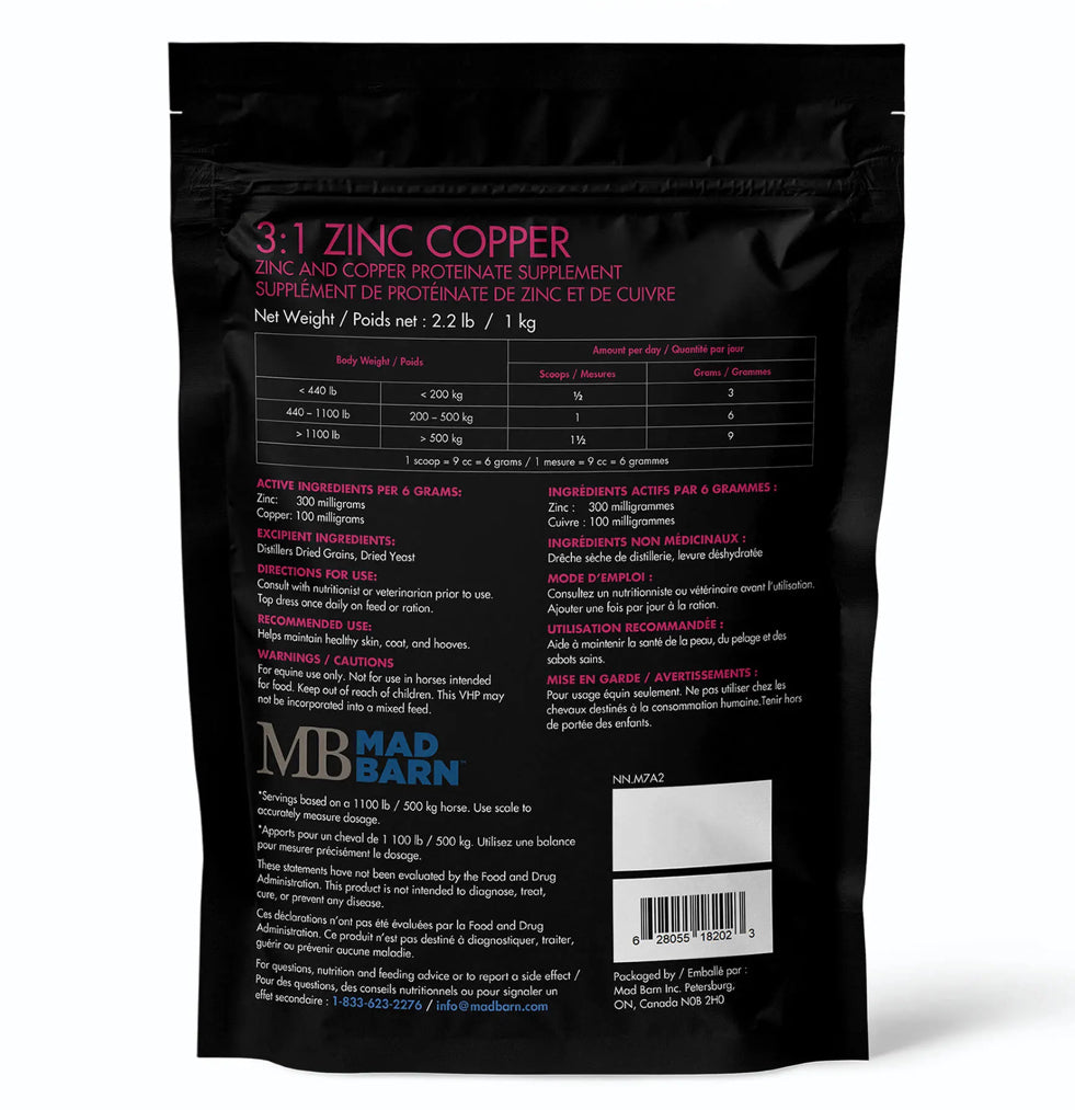 Mad Barn 3:1 Zinc Copper - Horse & Hound Tack Shop 