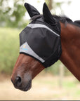 Shires FlyGuard Pro Fine Mesh Fly Mask with Ears & Open Forelock Hole - Horse & Hound Tack Shop 