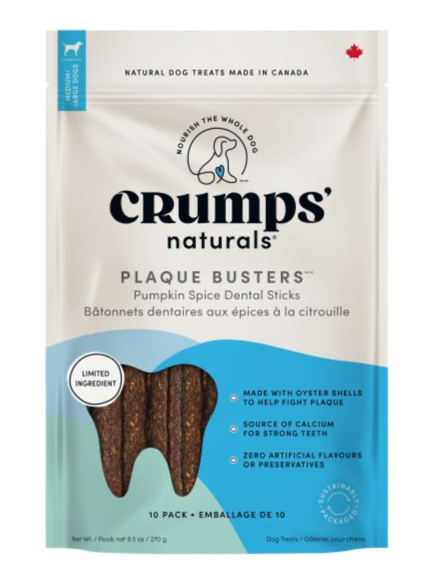 Crump’s Natural Plaque Busters - Pumpkin Spice 10pc