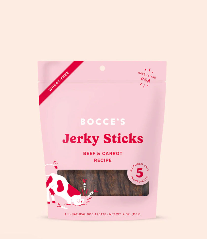 Bocce’s Bakery Grazers Beef & Carrot Jerky Sticks