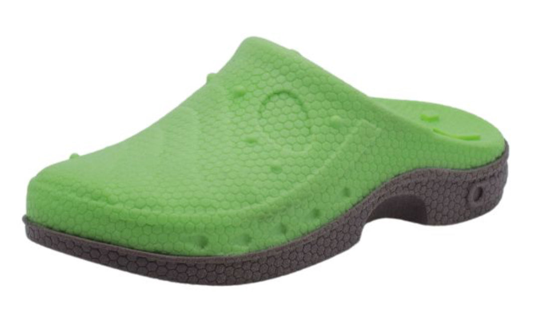 Bud'Z Floating Rubber Dog Toy With Squeaker - Sandal Green Dog 8in
