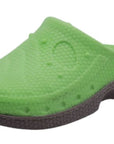 Bud'Z Floating Rubber Dog Toy With Squeaker - Sandal Green Dog 8in