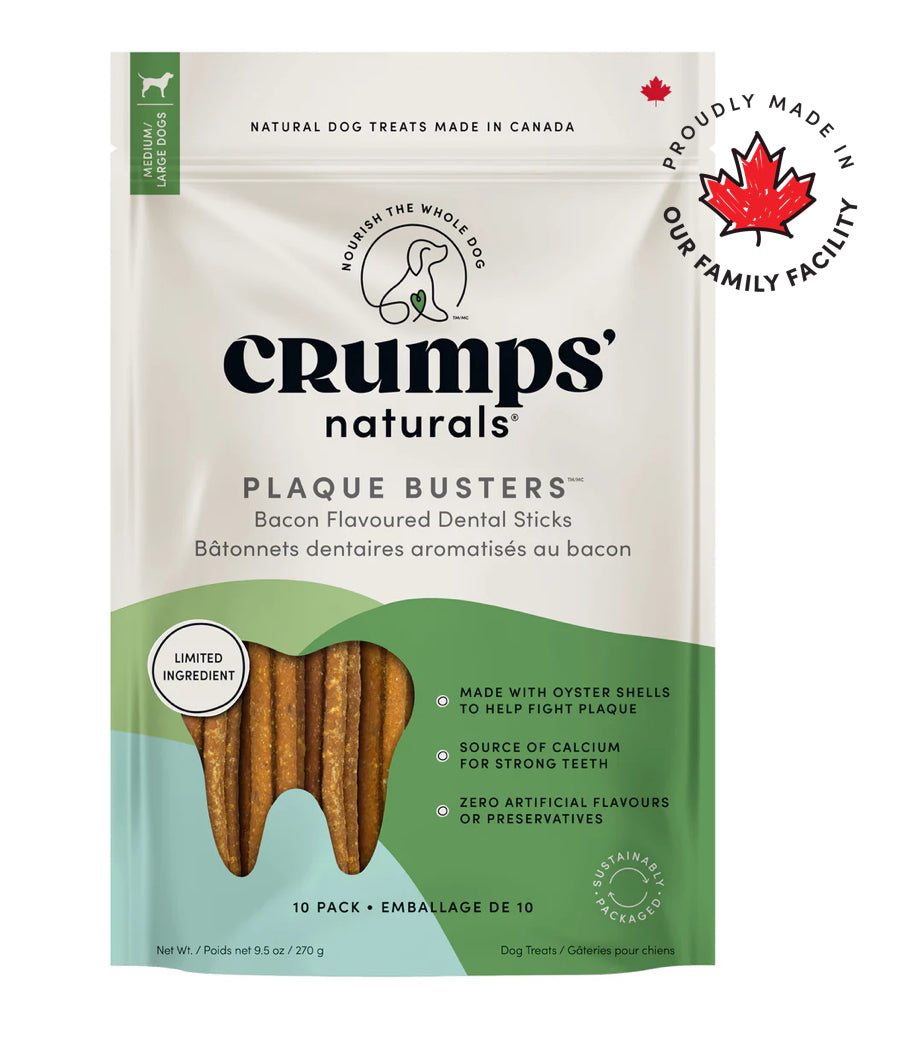 Crumps’ Naturals Plaque Busters Dental Sticks - Bacon - Horse & Hound Tack Shop 