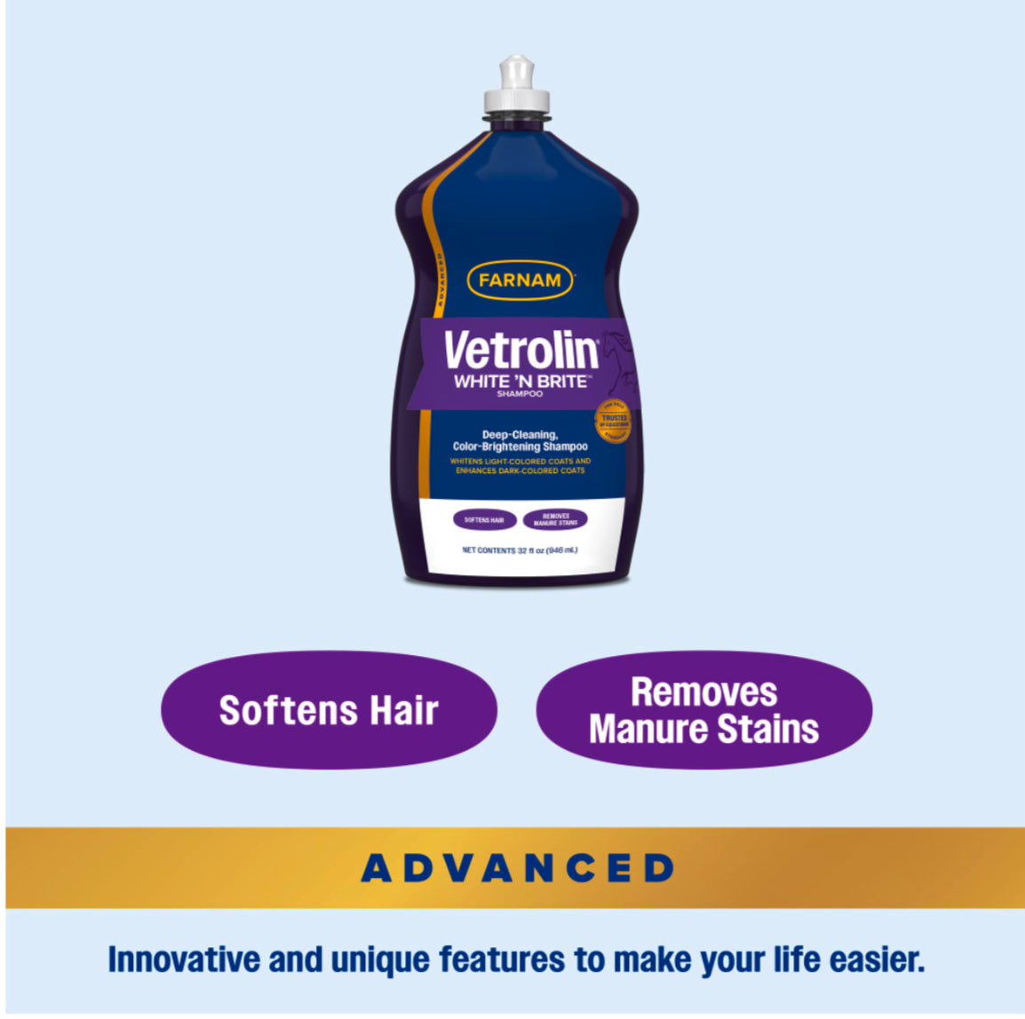 Farnam Vetrolin White 'N Brite - Horse &amp; Hound Tack Shop 