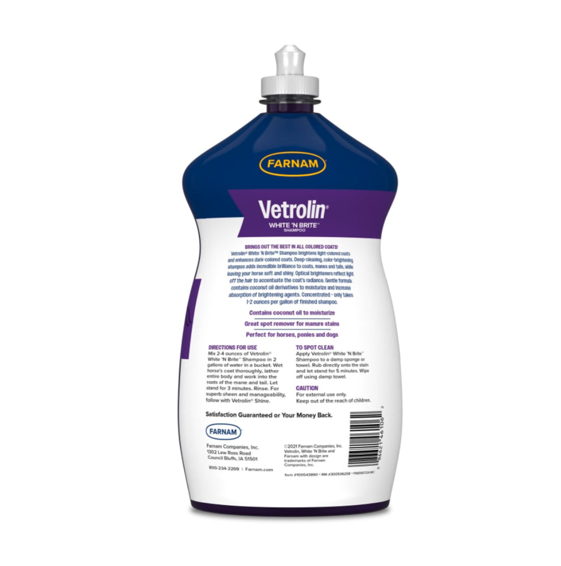 Farnam Vetrolin White 'N Brite - Horse &amp; Hound Tack Shop 