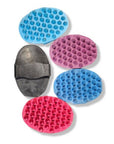 Oval Rubber Massage Curry with Handle