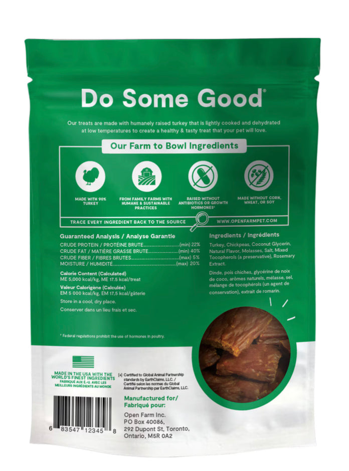 Open Farm® Dehydrated Turkey Dog Treats