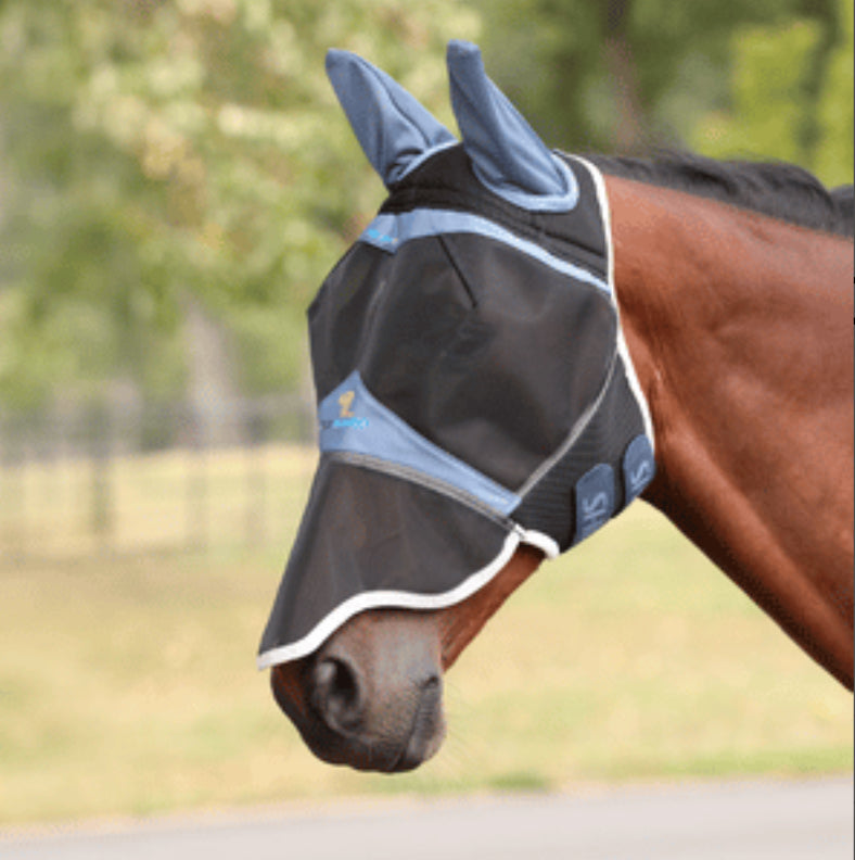 Shires Air Motion Fly Mask with Ears & Nose - Horse & Hound Tack Shop 