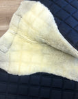 Navy A/P Saddle Pad w/ Fuzzy Lining