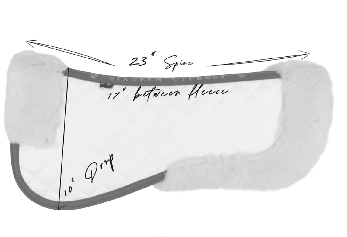 Sixteen Cyprus Merino Wool Half Pad - Horse & Hound Tack Shop 