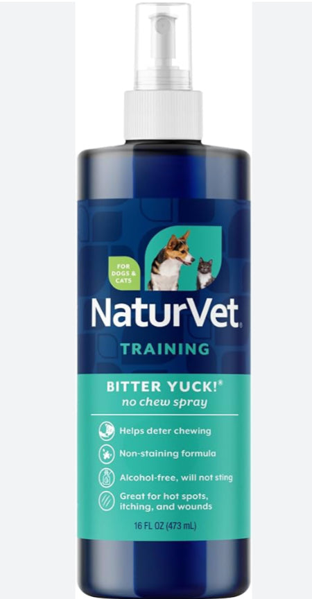 NaturVet Bitter Yuck No Chew Spray