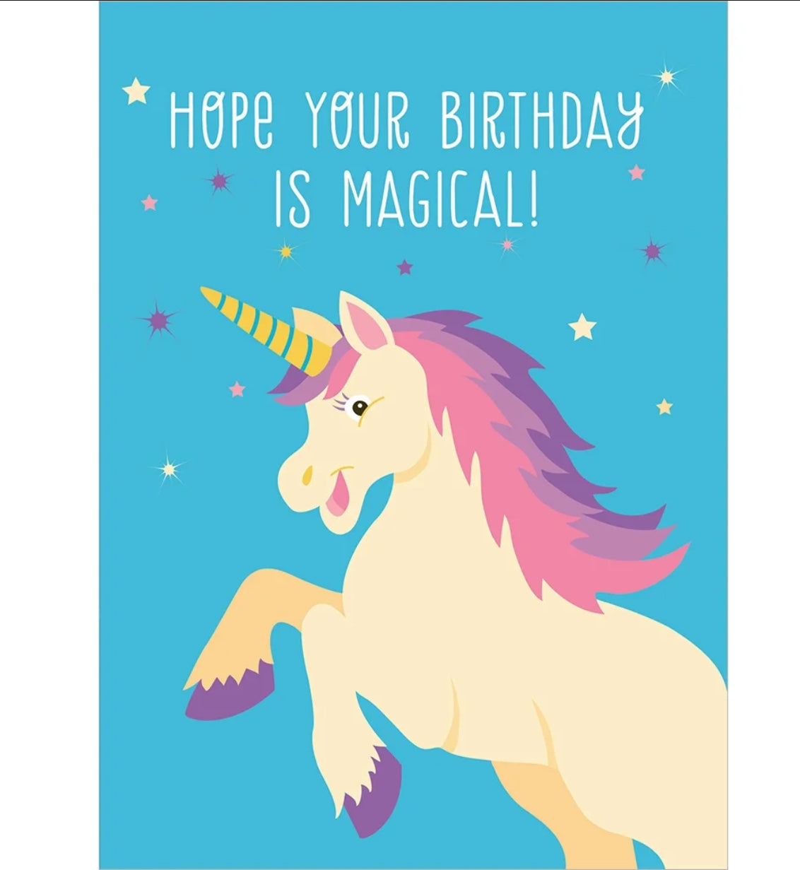 Birthday Card - Magical Unicorn Birthday