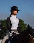 Equinavia Sara Womens Perforated Long Sleeved Show Shirt - Black - Horse & Hound Tack Shop 