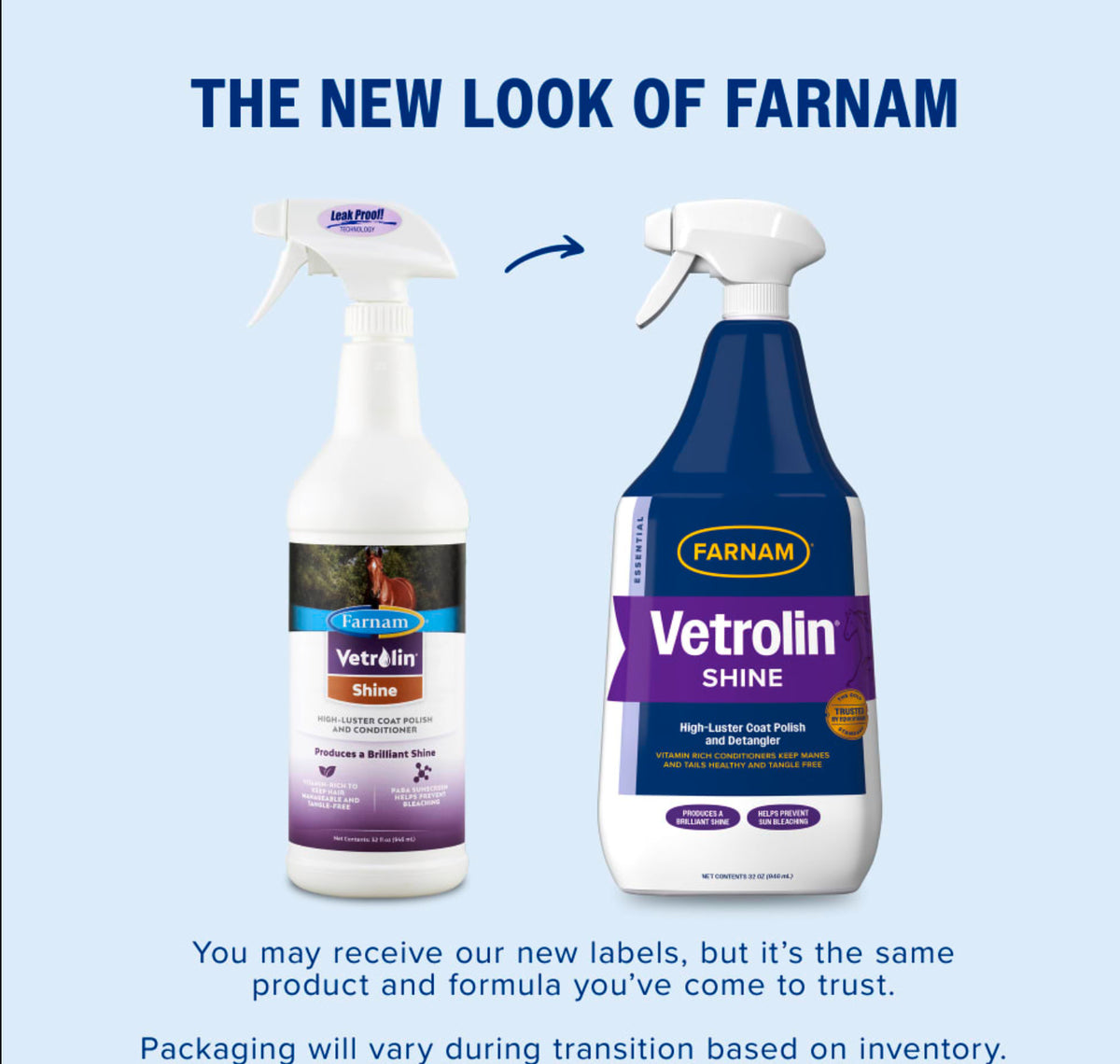 Farnam Vetrolin Shine Spray - 946ml