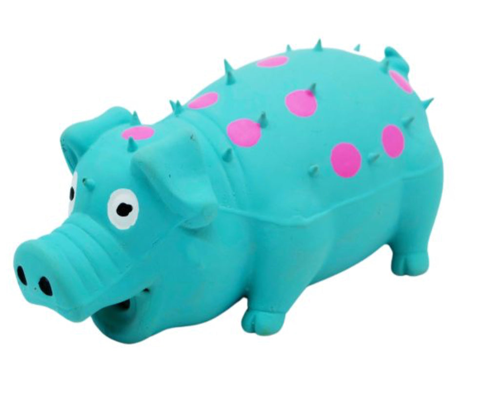 Bud'Z Latex Pig Dog Toy With Squeaker