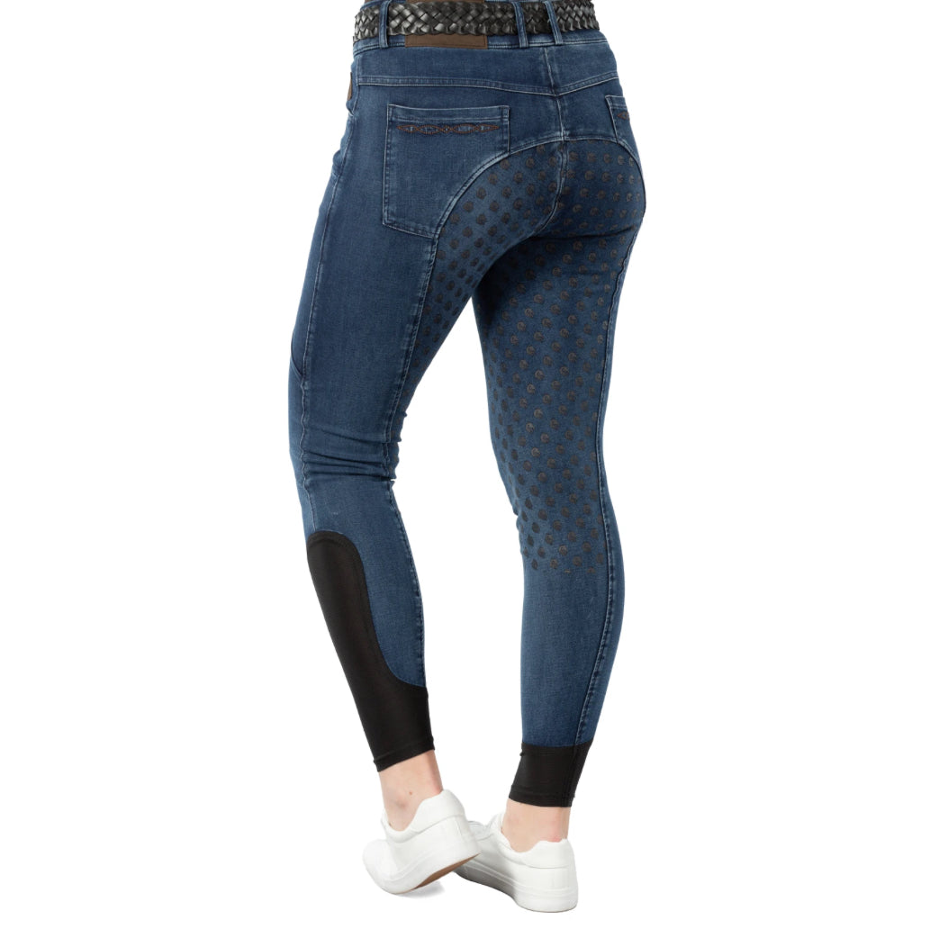 Equinavia Helena Womens Denim Full Seat Breeches - Horse & Hound Tack Shop 