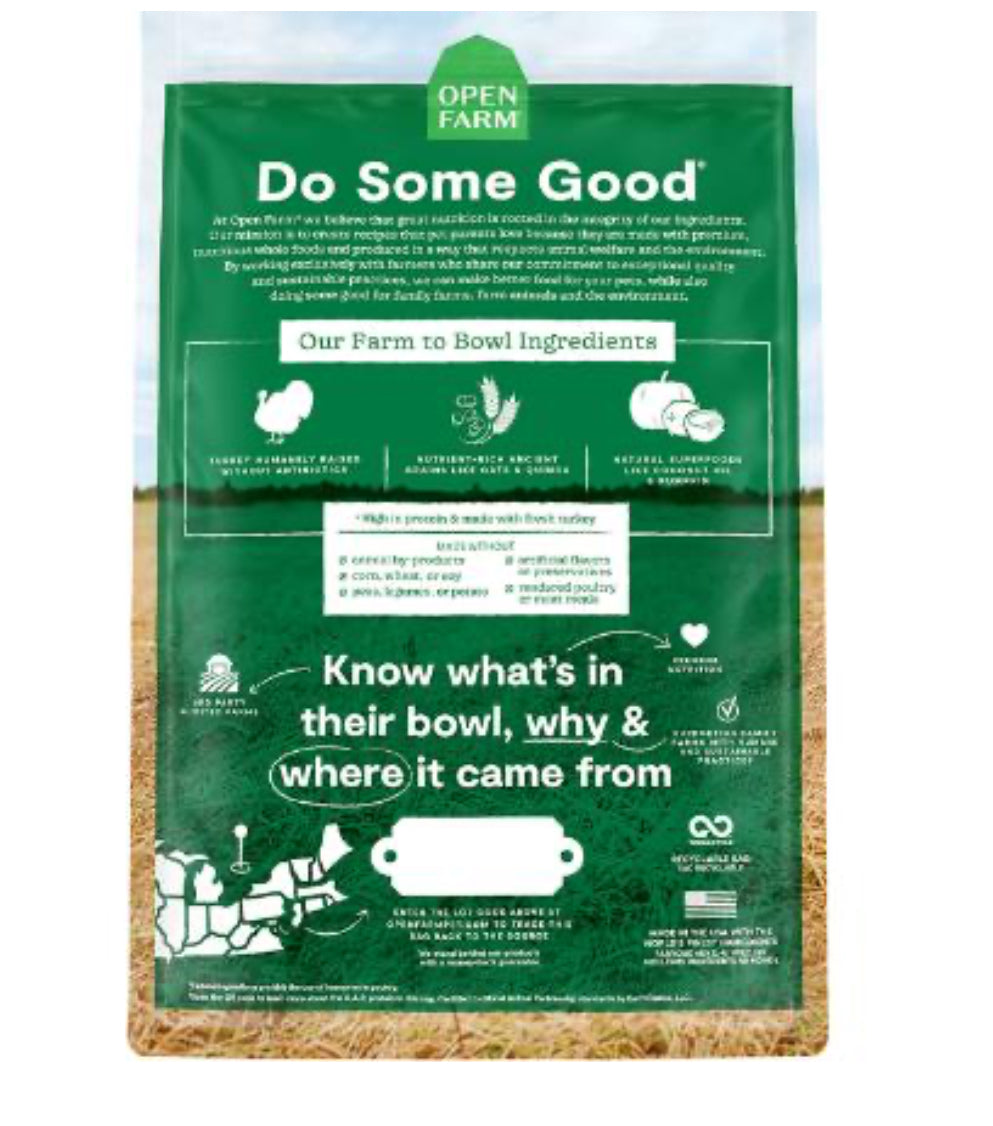 Open Farm Homestead Turkey Ancient Grain Recipe Adult Dog Food - Horse & Hound Tack Shop 