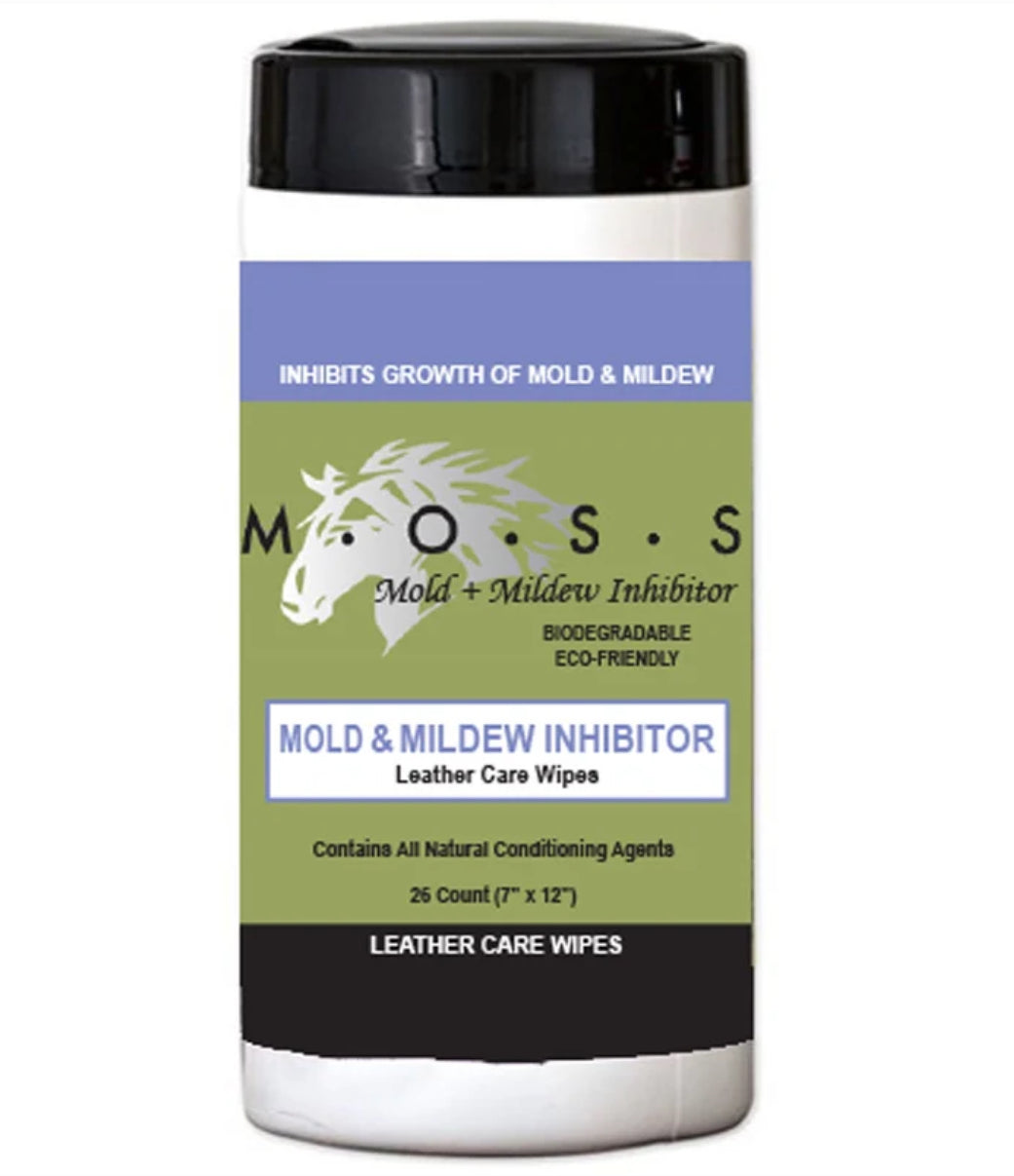 MOSS Mold and Mildew Inhibitor Wipes - Horse &amp; Hound Tack Shop 