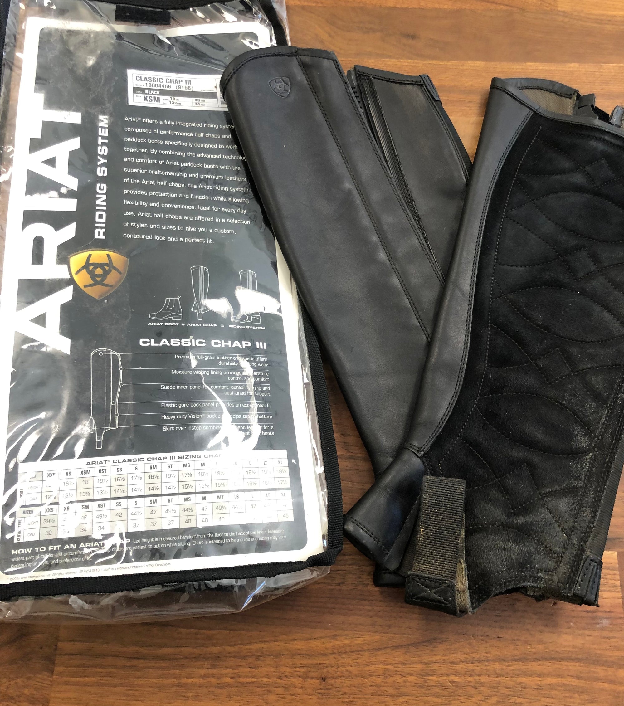 Ariat Classic III Half Chaps XS