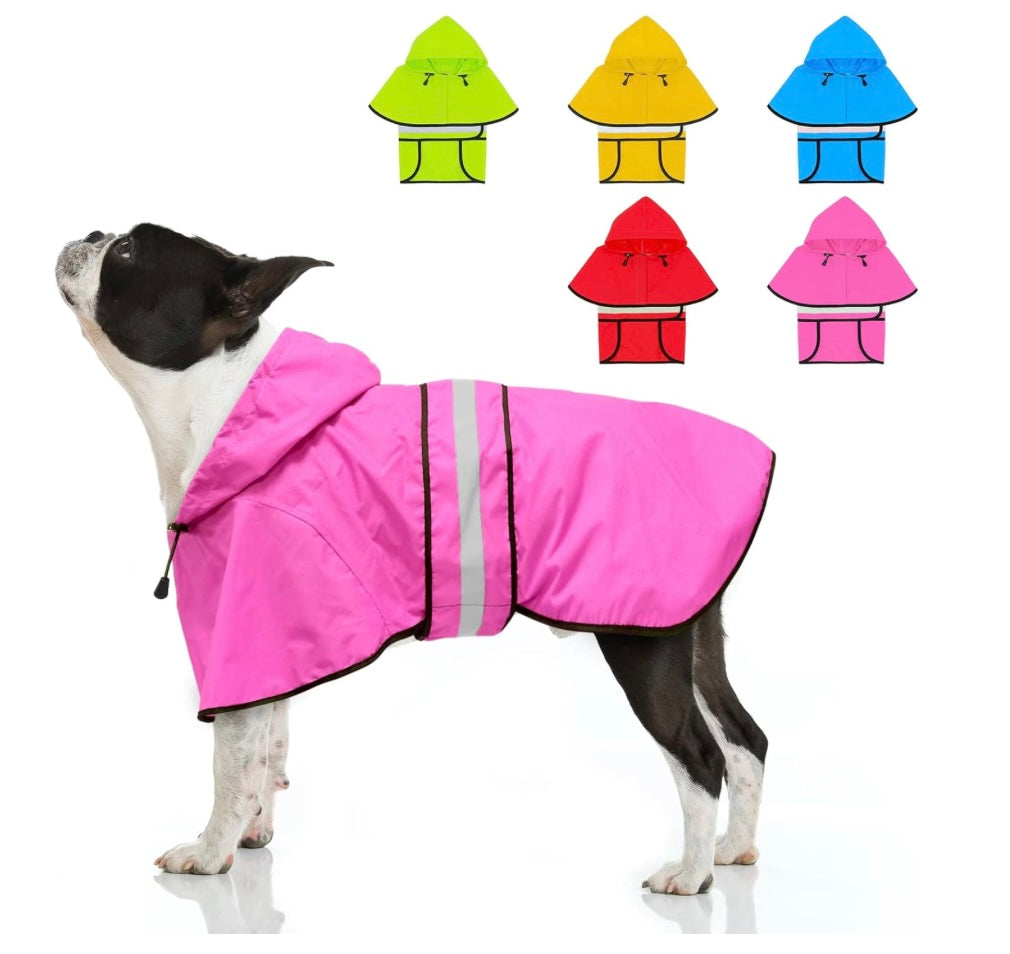 Weesiber Waterproof Adjustable Dog Raincoat