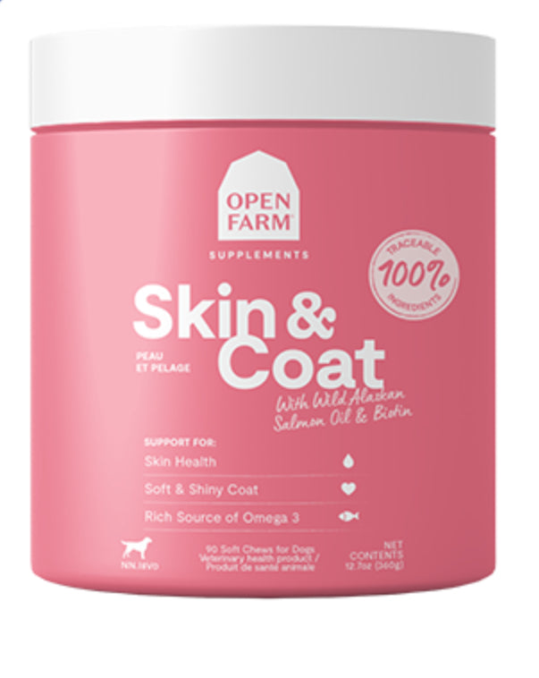 Open Farm® Skin & Coat Dog Supplements