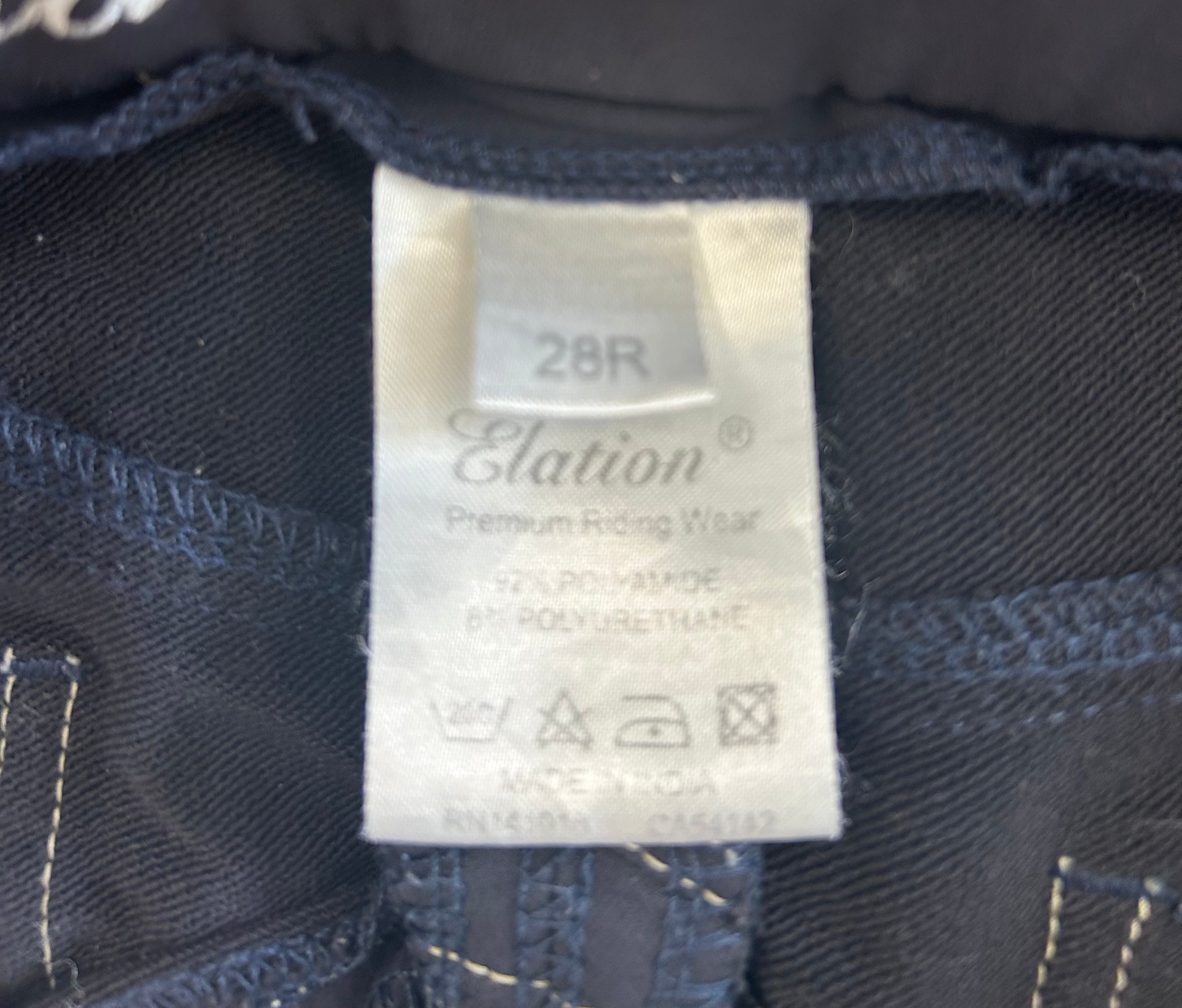 Fine Used Elation Platinum Navy Knee Patch Breech