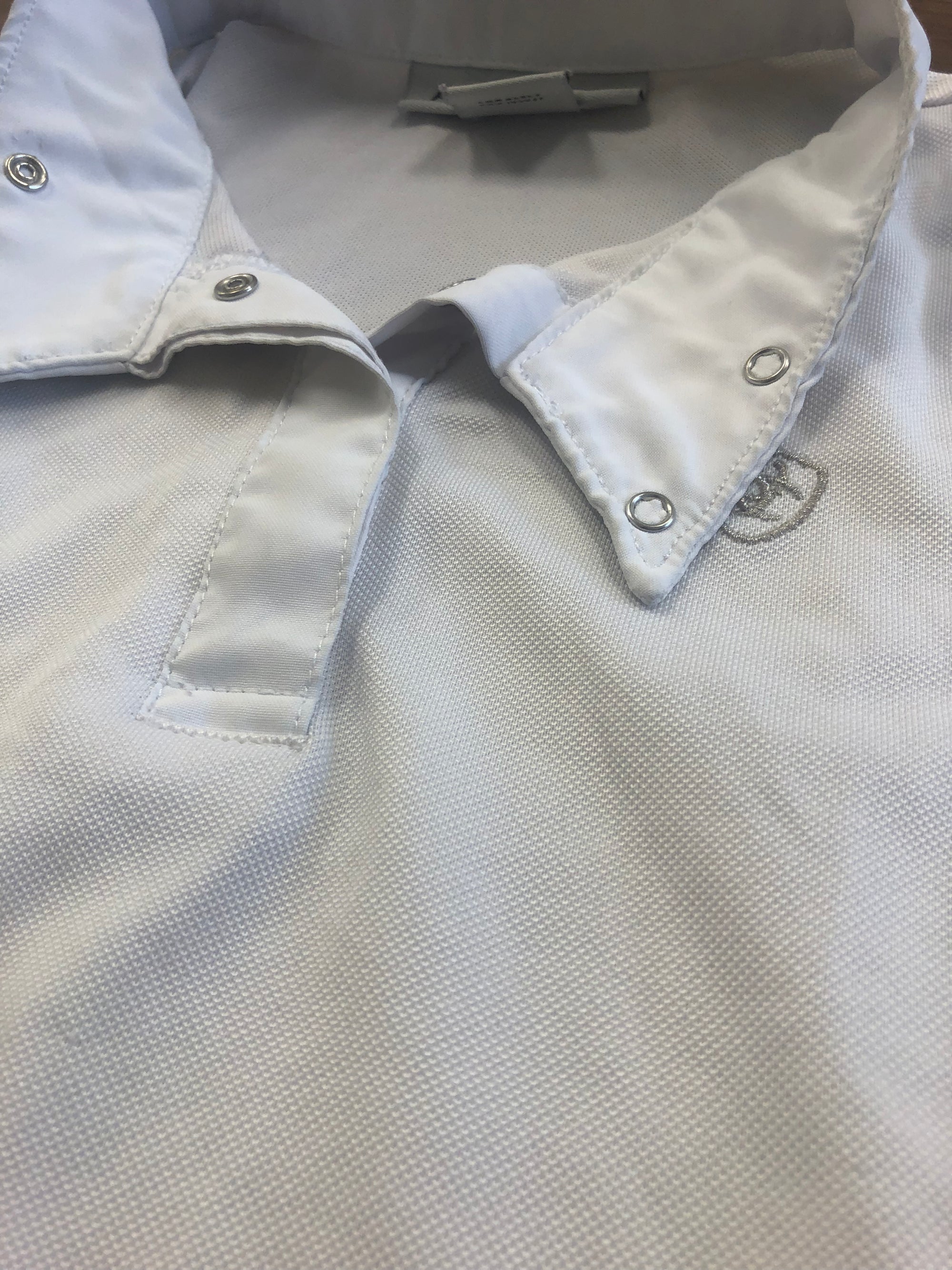 Kid’s Ariat Pro Series White Mesh Long Sleeve Show Shirt - small