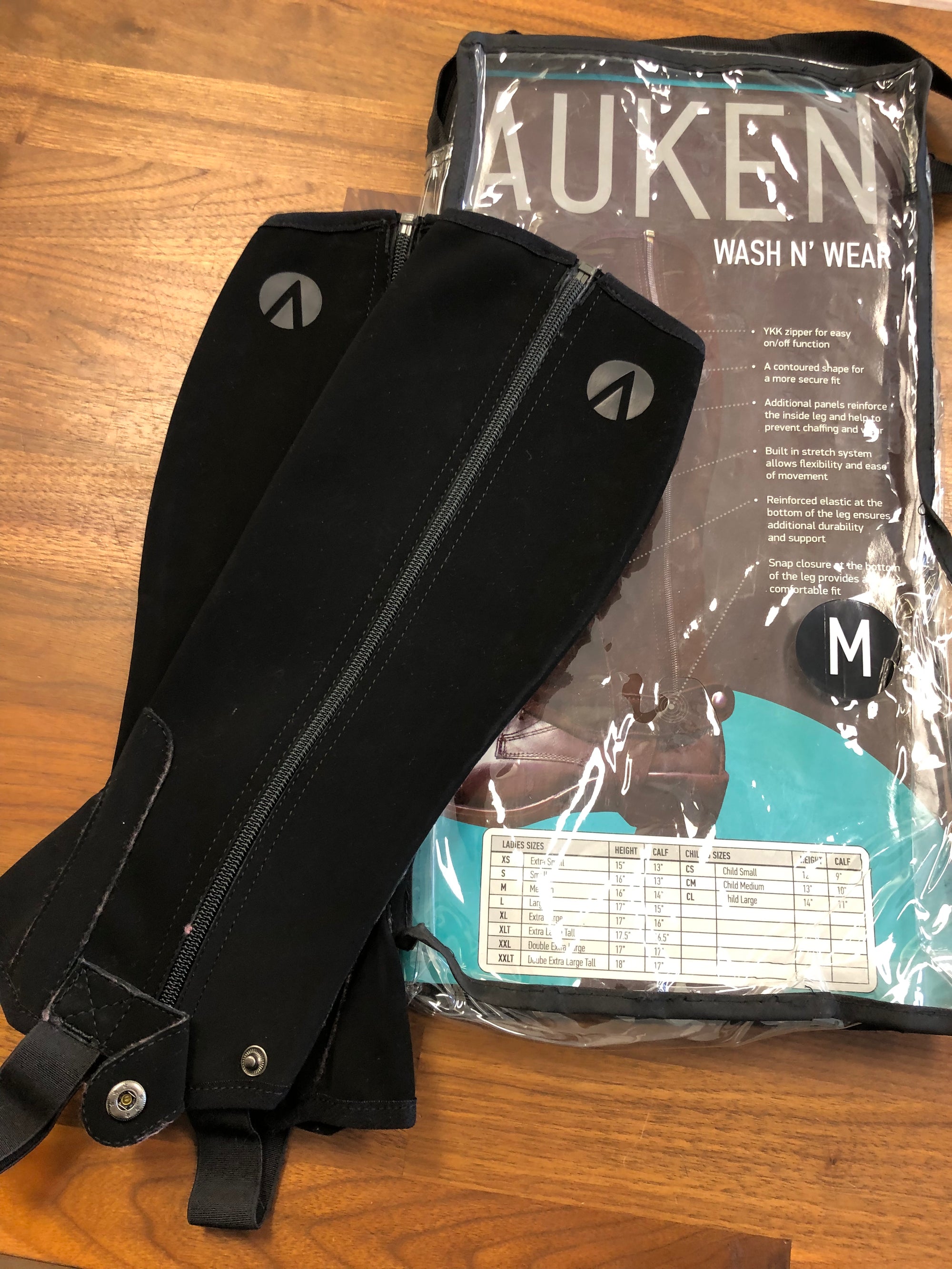 Auken Wash n’ Wear Half Chaps *New
