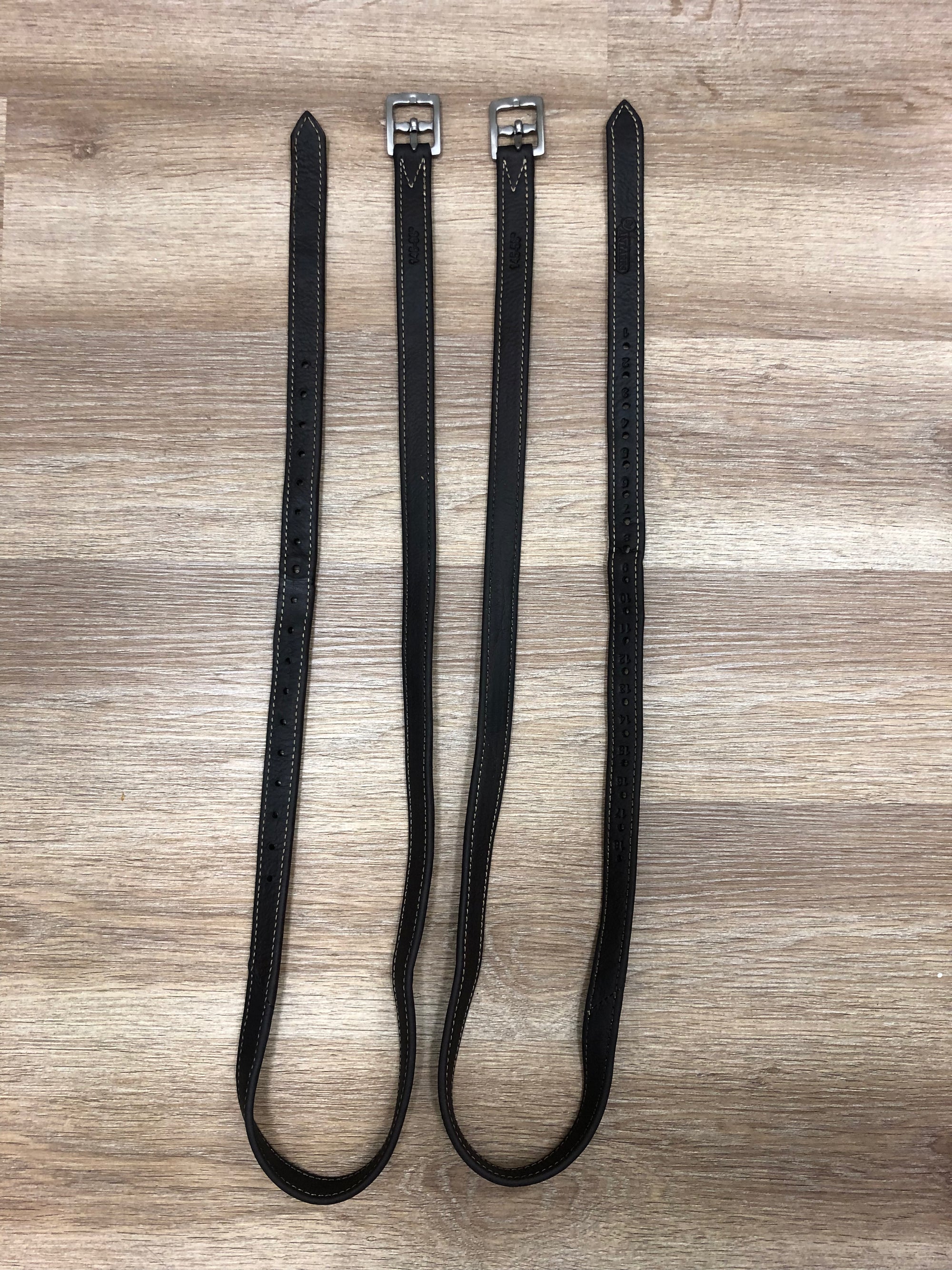 Antares Stirrup Leathers - Dark Brown 145cm/58”