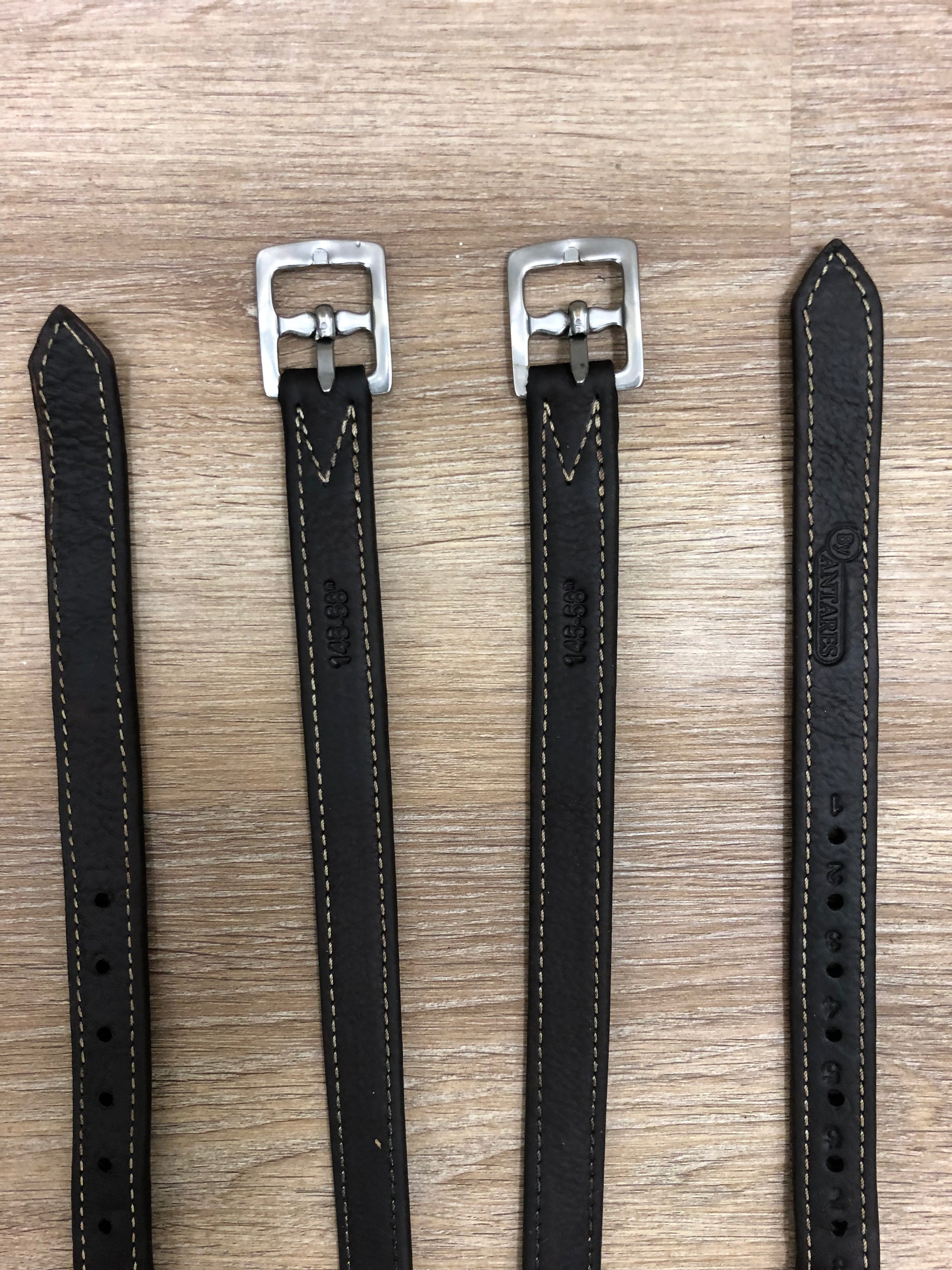 Antares Stirrup Leathers - Dark Brown 145cm/58”