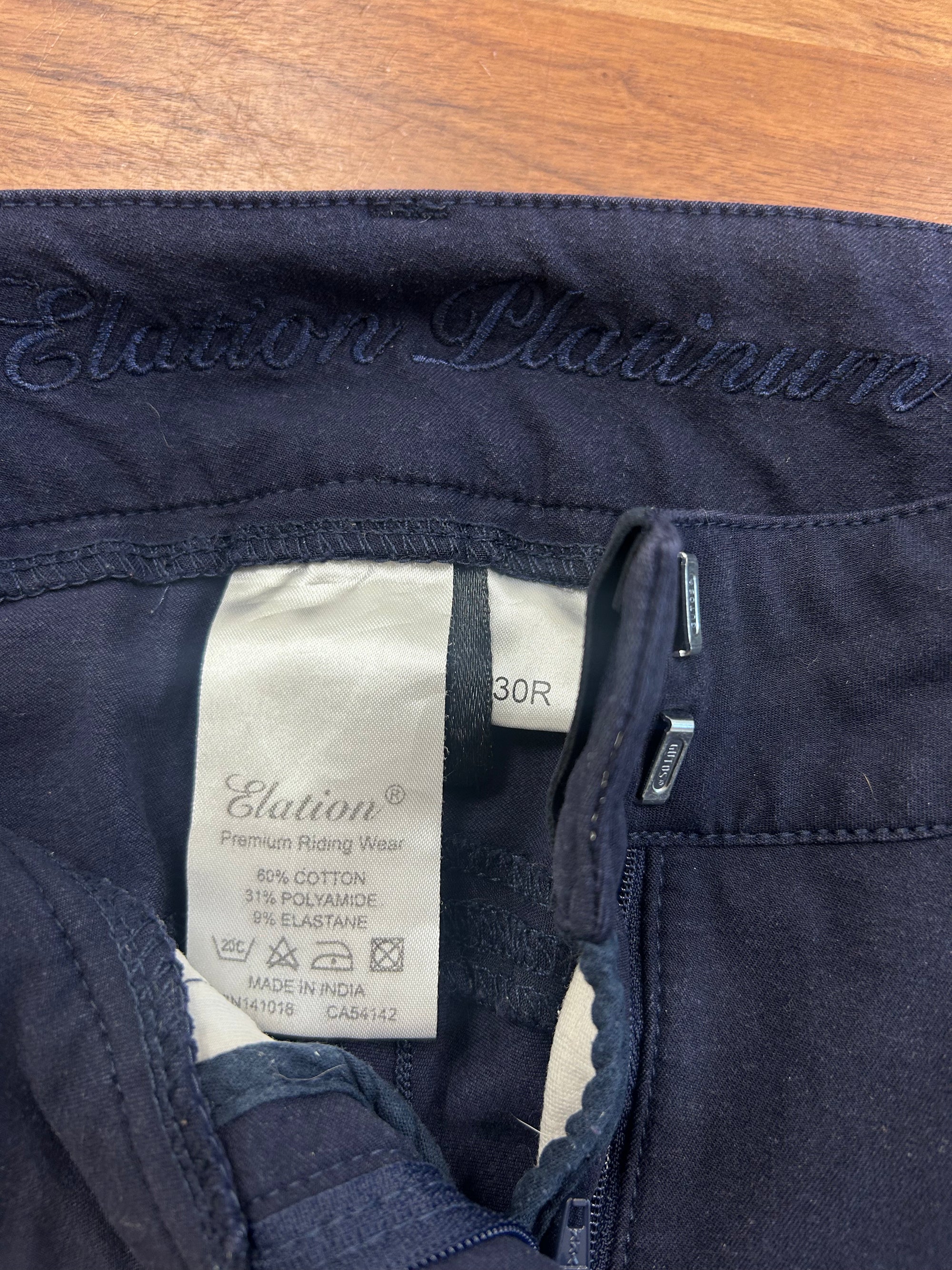 Fine Used Elation Blue KP Breech - Horse & Hound Tack Shop 