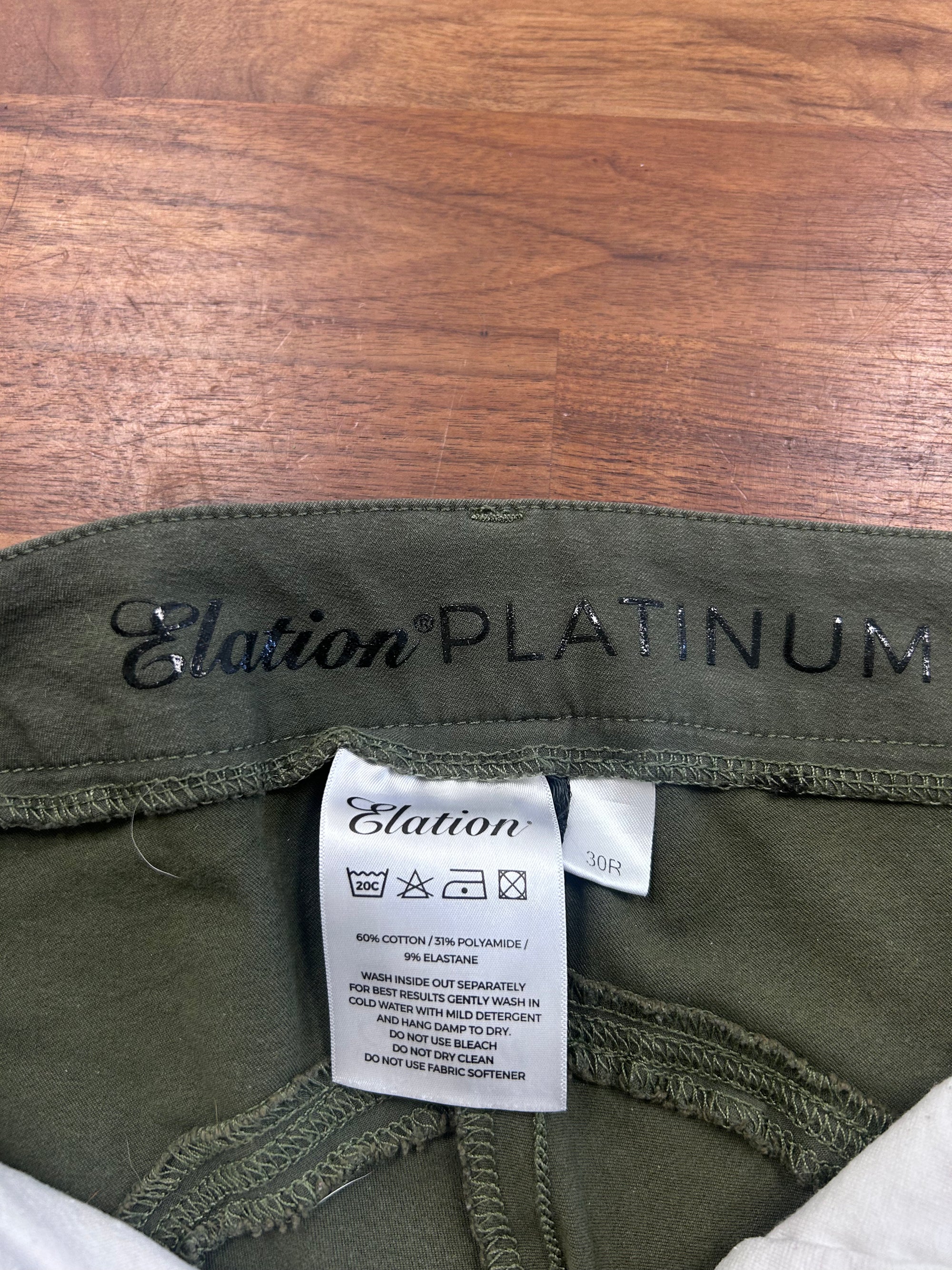 Fine Used Elation Green KP Breech - Horse & Hound Tack Shop 
