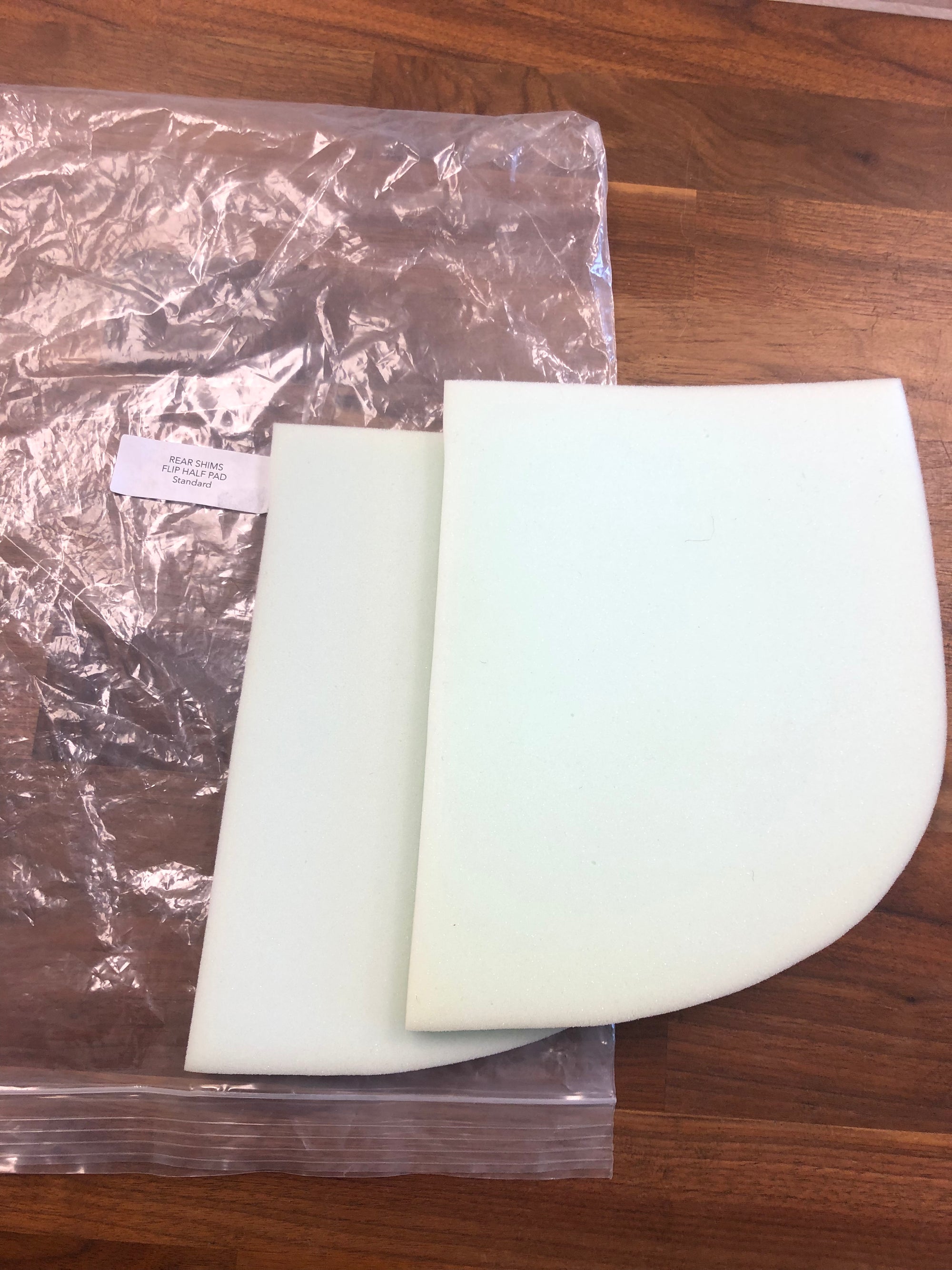 Foam Rear Half Pad Shims