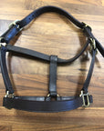 Plain Brown Leather Halter - Cob