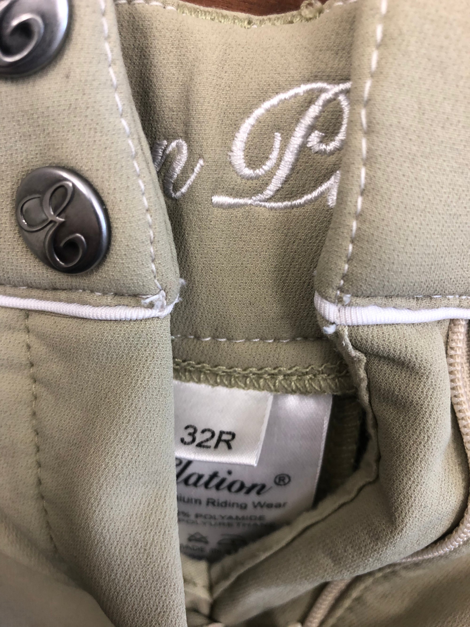 Ladies Elation Tan KP Breech - 32R