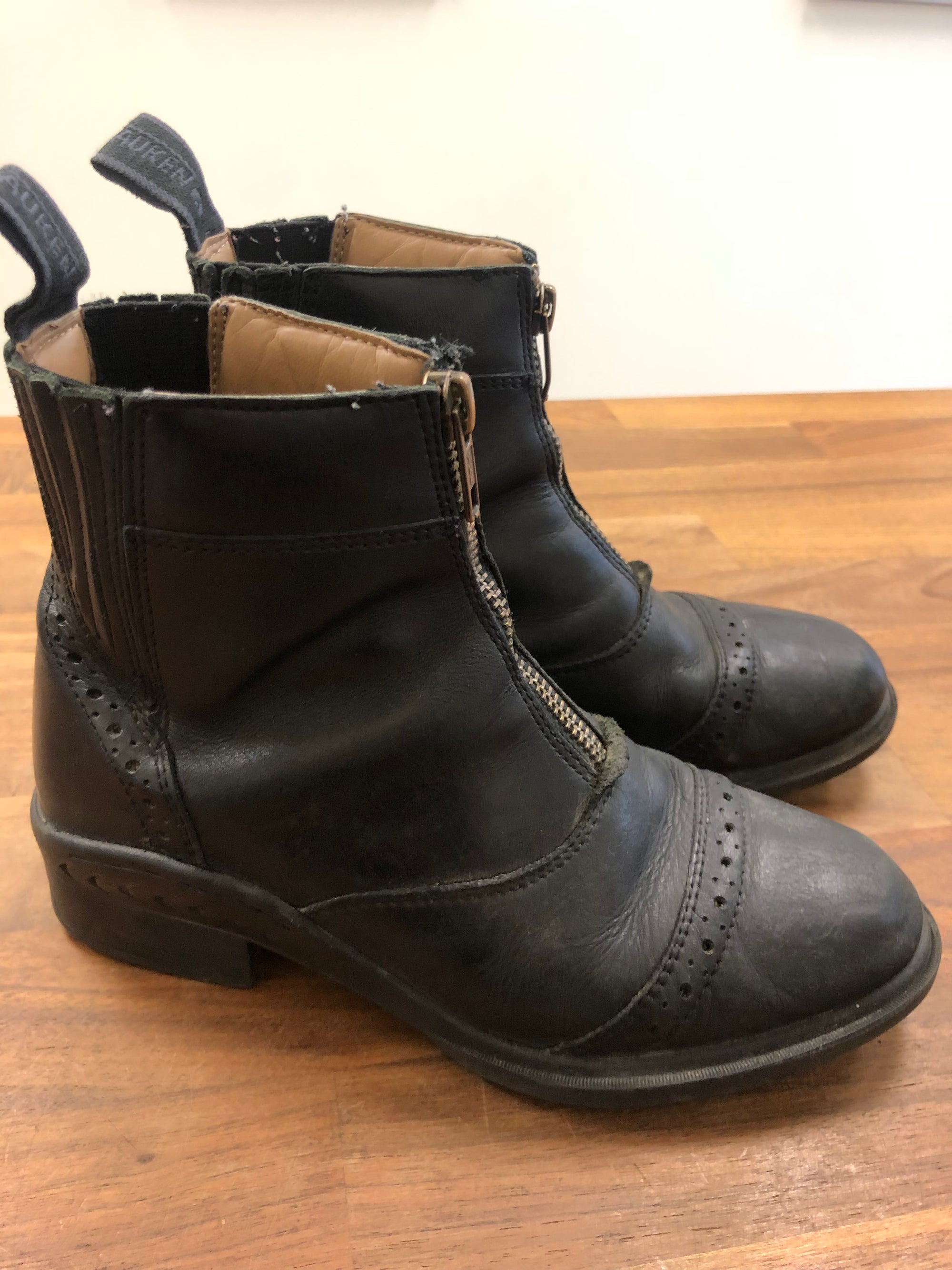 Kids Auken Zip Up Paddock Boot - Size 2
