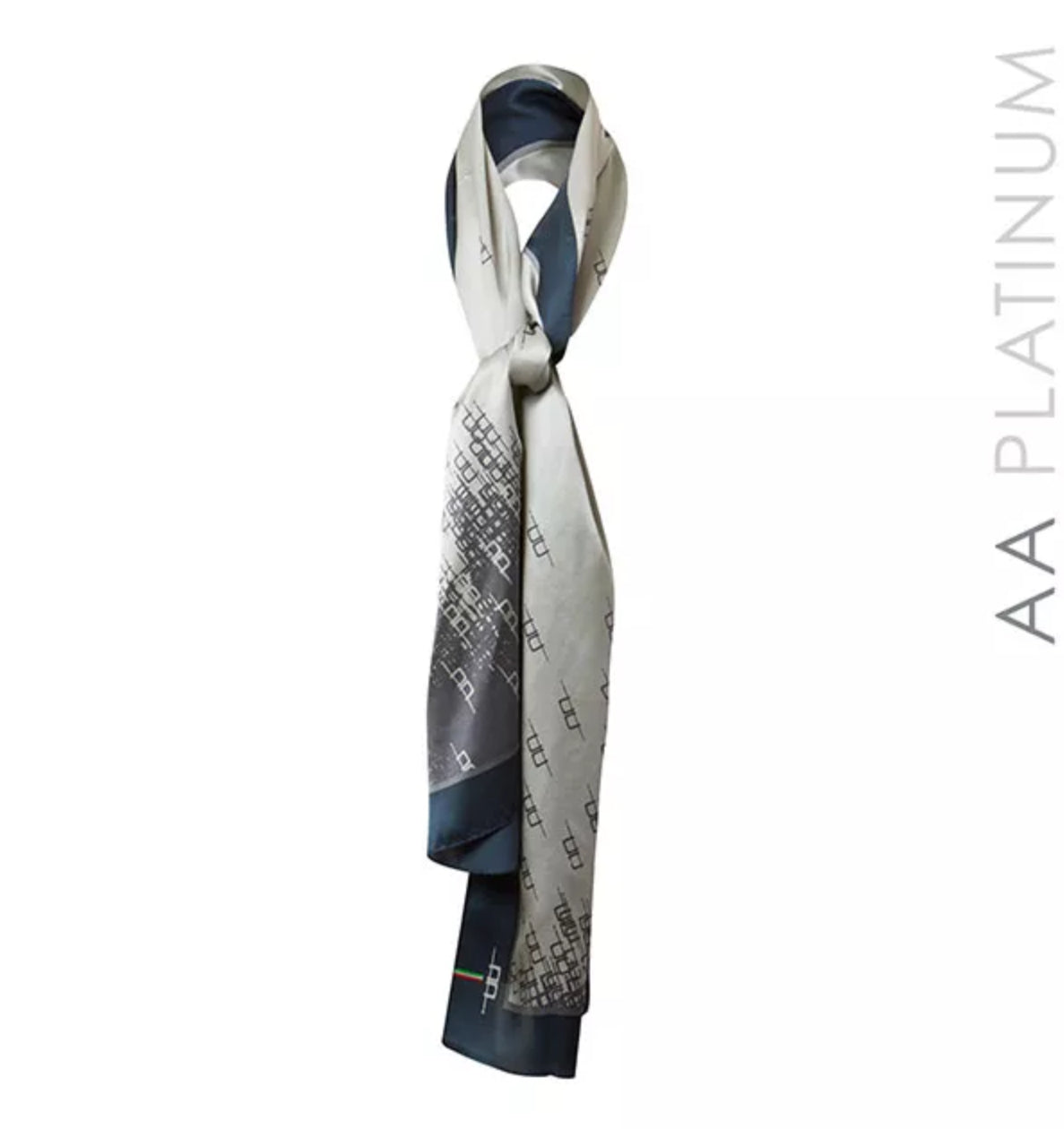 AA Platinum Silk Scarf