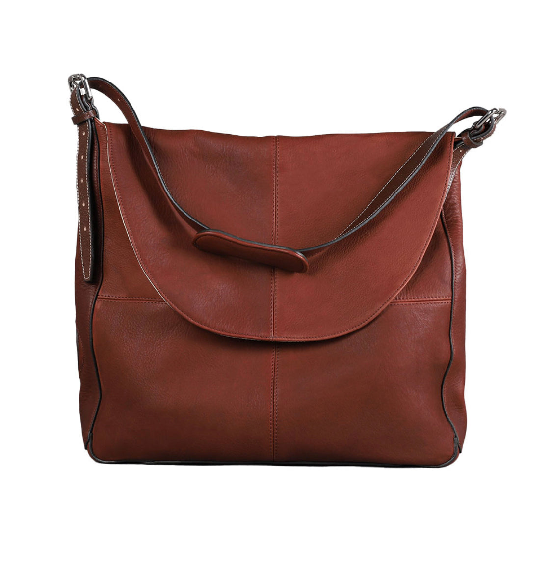 Antares "Milano" Leather Satchel Messeger Bag
